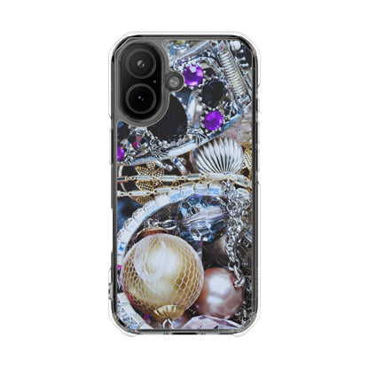Clear Magnetic Phone Case – Chrome Jewel