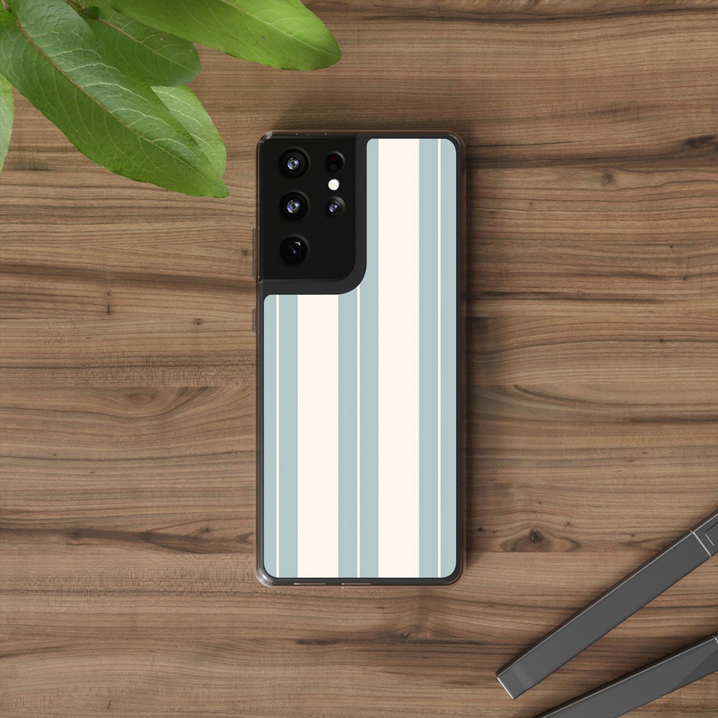 Clear Phone Case – Coastal Stripe