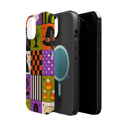 Wireless-Charging Compatible Case – Spooky Patchwork