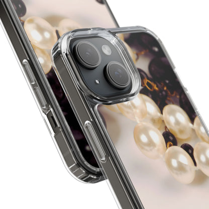Clear Phone Case – Noir Pearl