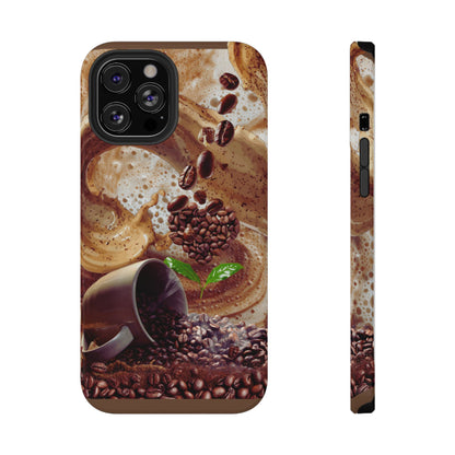 Impact-Resistant Phone Case – Love at First Sip – Compatible with iPhone 11–17 & Samsung Galaxy S22–S26 Series