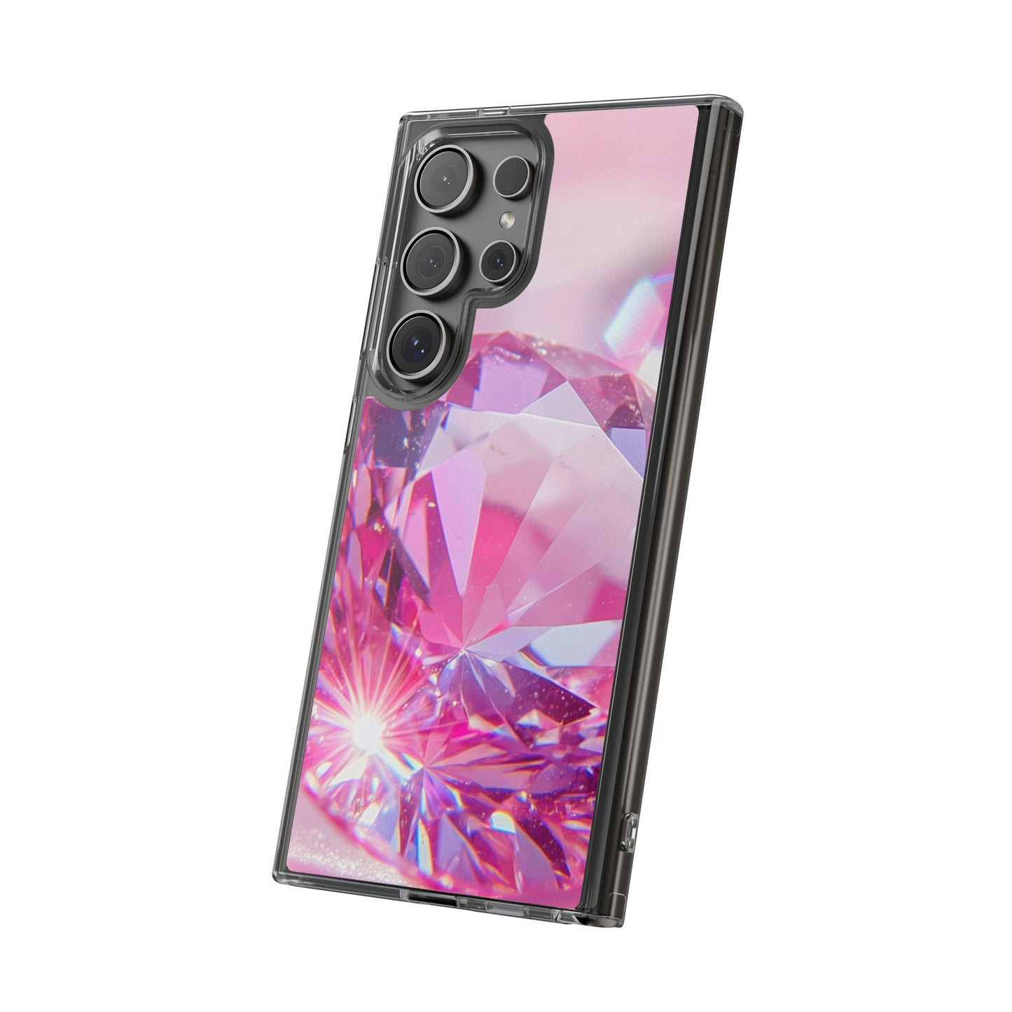 Clear Phone Case – Pink Ice