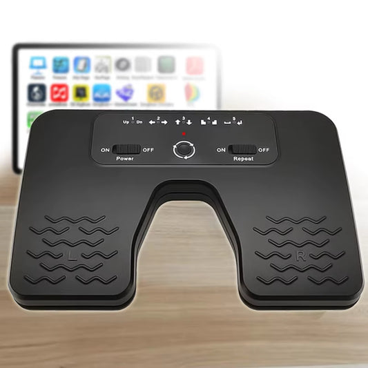 Wireless Foot Pedal Double Switch Music Page Turner for Ios Android Windows Tablets Smartphones Rechargeable Anti-Skid