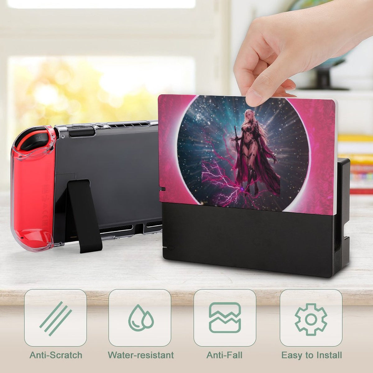 Console Dock Cover – Starborn Fury – Compatible with Nintendo Switch