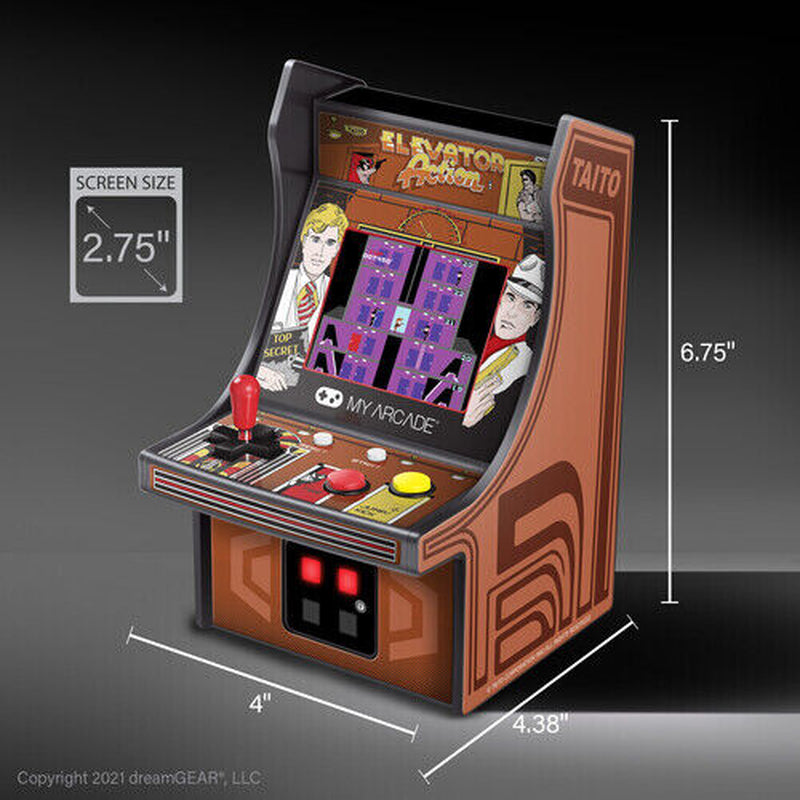 My Arcade DGUNL-3240 Elevator Action Micro Player Retro Arcade Macine - 6.75 IN