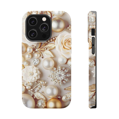 Wireless-Charging Compatible Case – Ivory Opulence