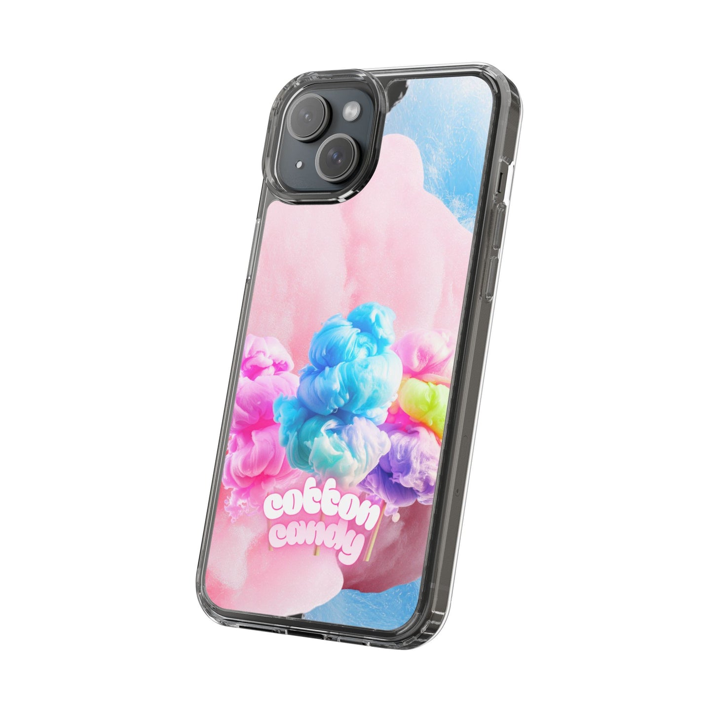Clear Phone Case – Cotton Candy Dream