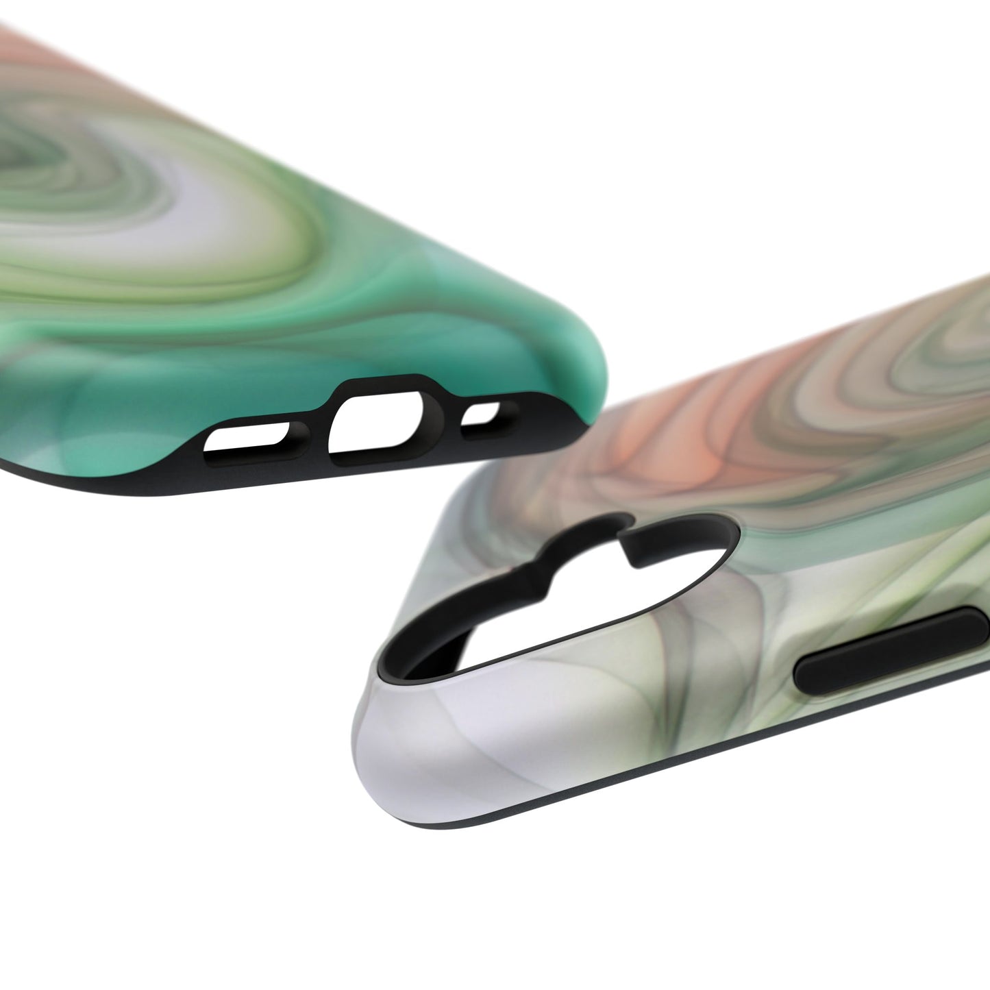 Impact-Resistant Phone Case – Marble Flow