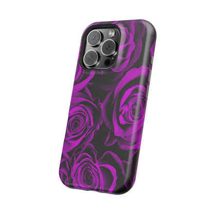 Wireless-Charging Compatible Case – Amethyst Roses