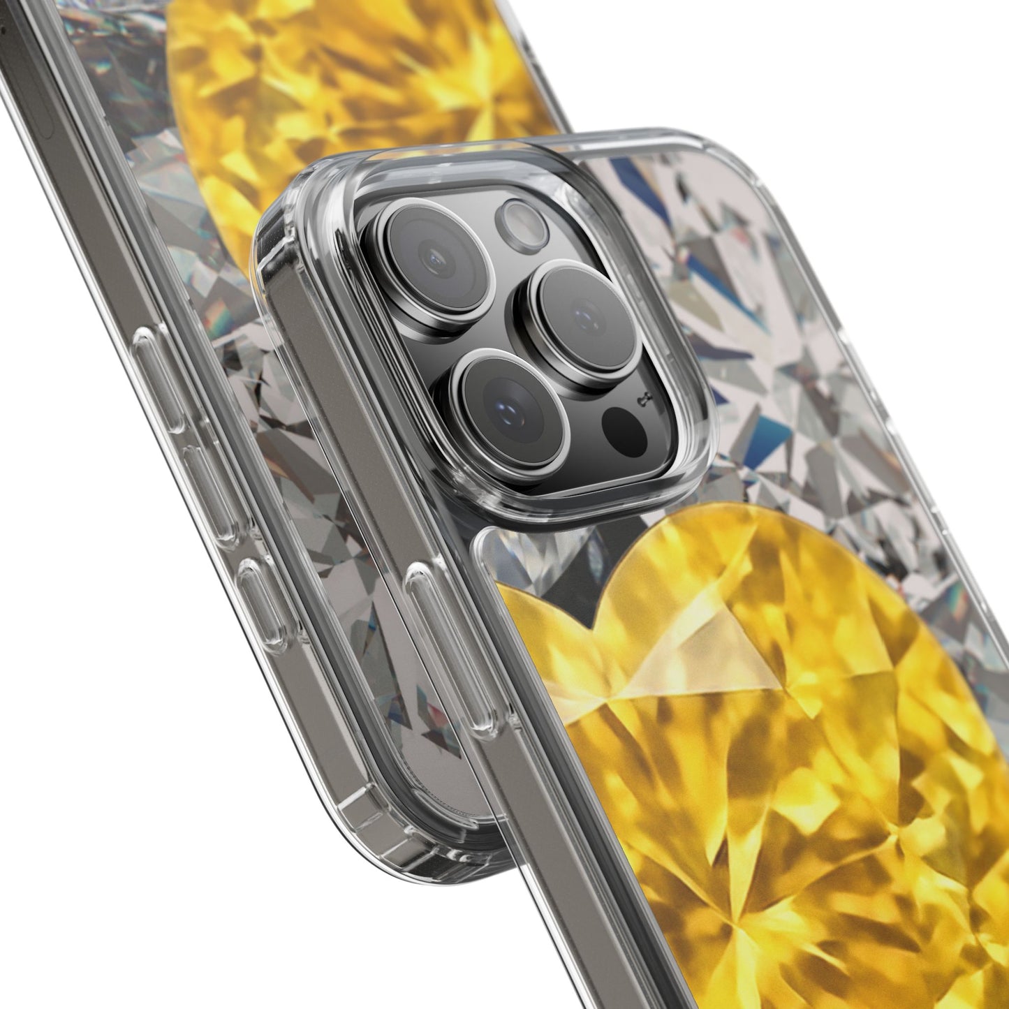 Clear Phone Case – Heart of Gold
