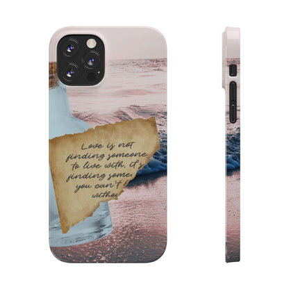 Slim Phone Case – Written in the Tide