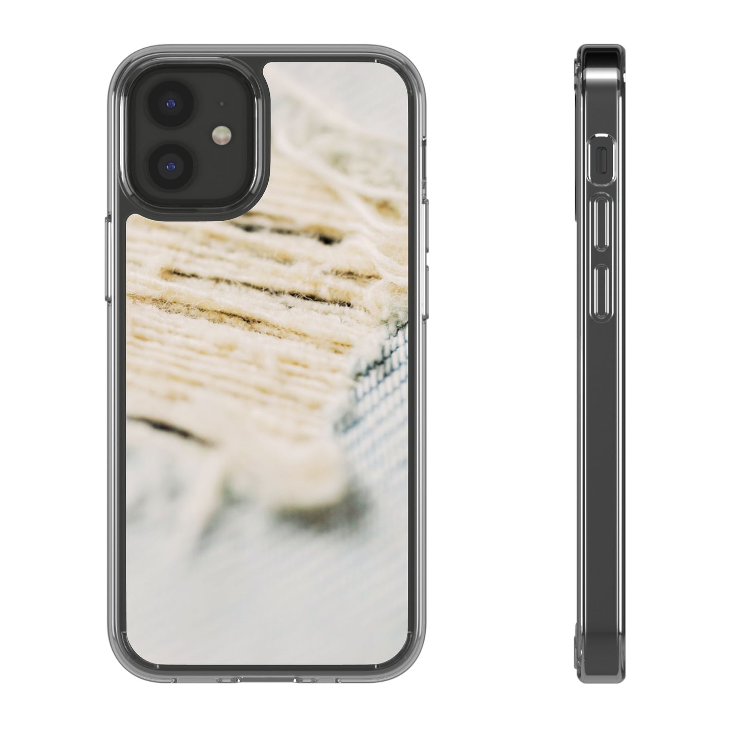 Clear Phone Case – Woven Warmth