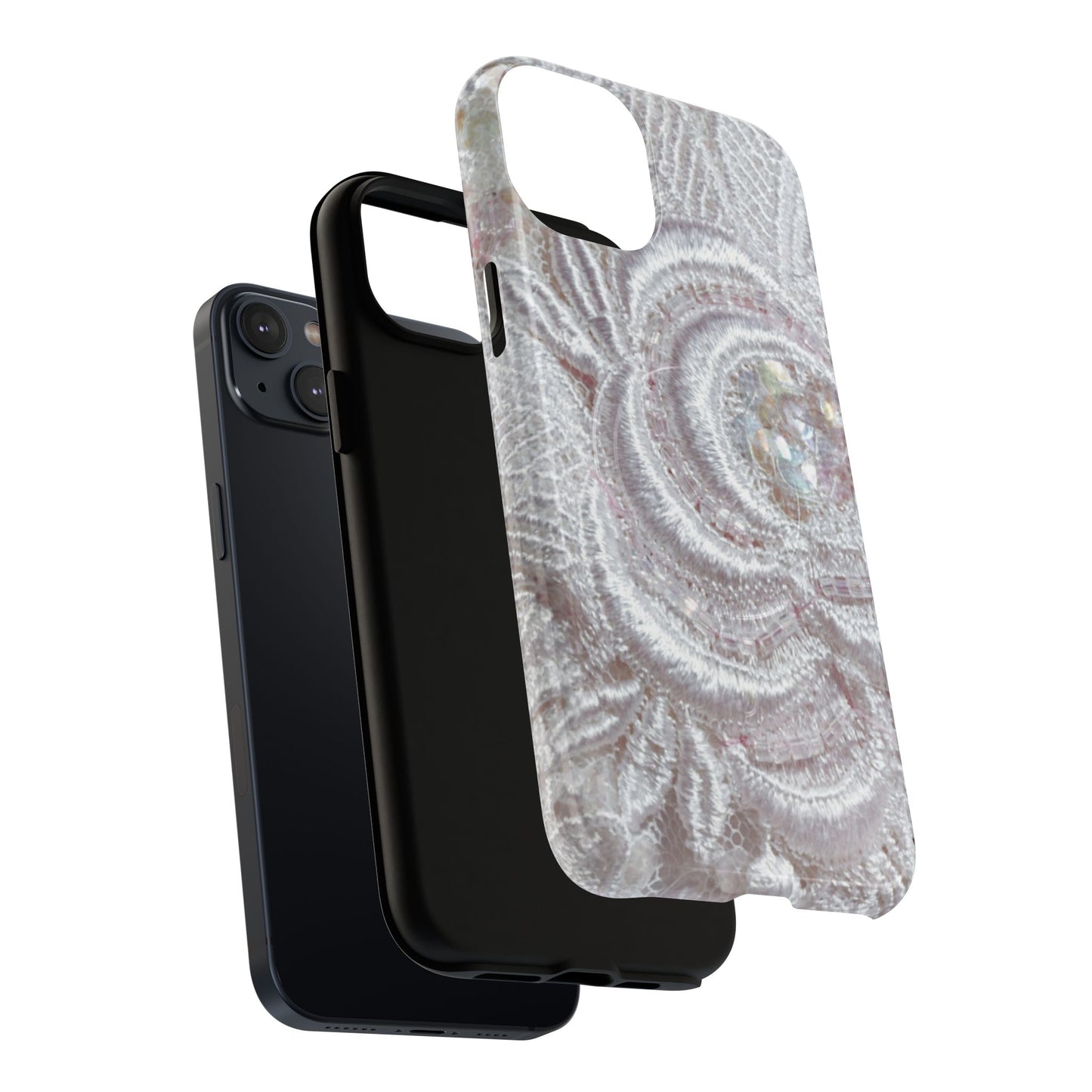 Protective Magnetic Phone Case – Lace Veil