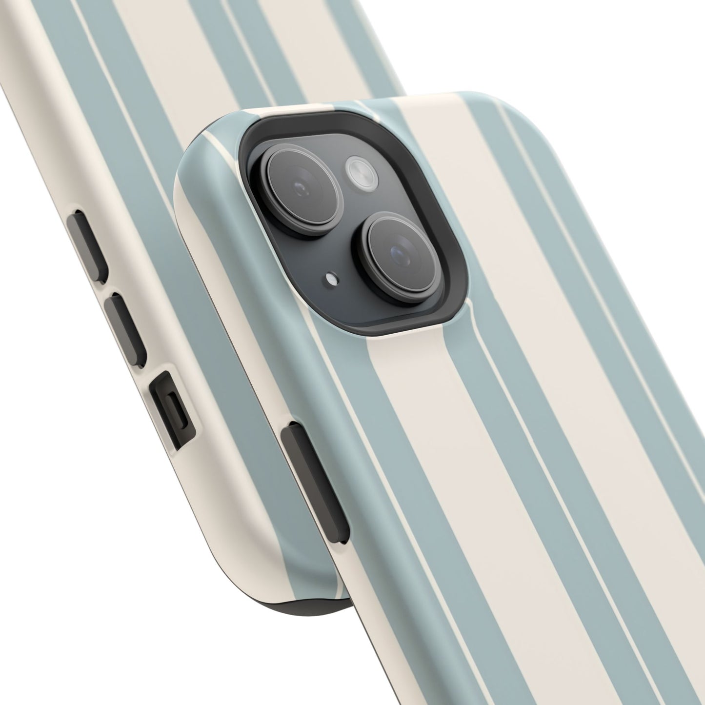 Wireless-Charging Compatible Case – Coastal Stripe