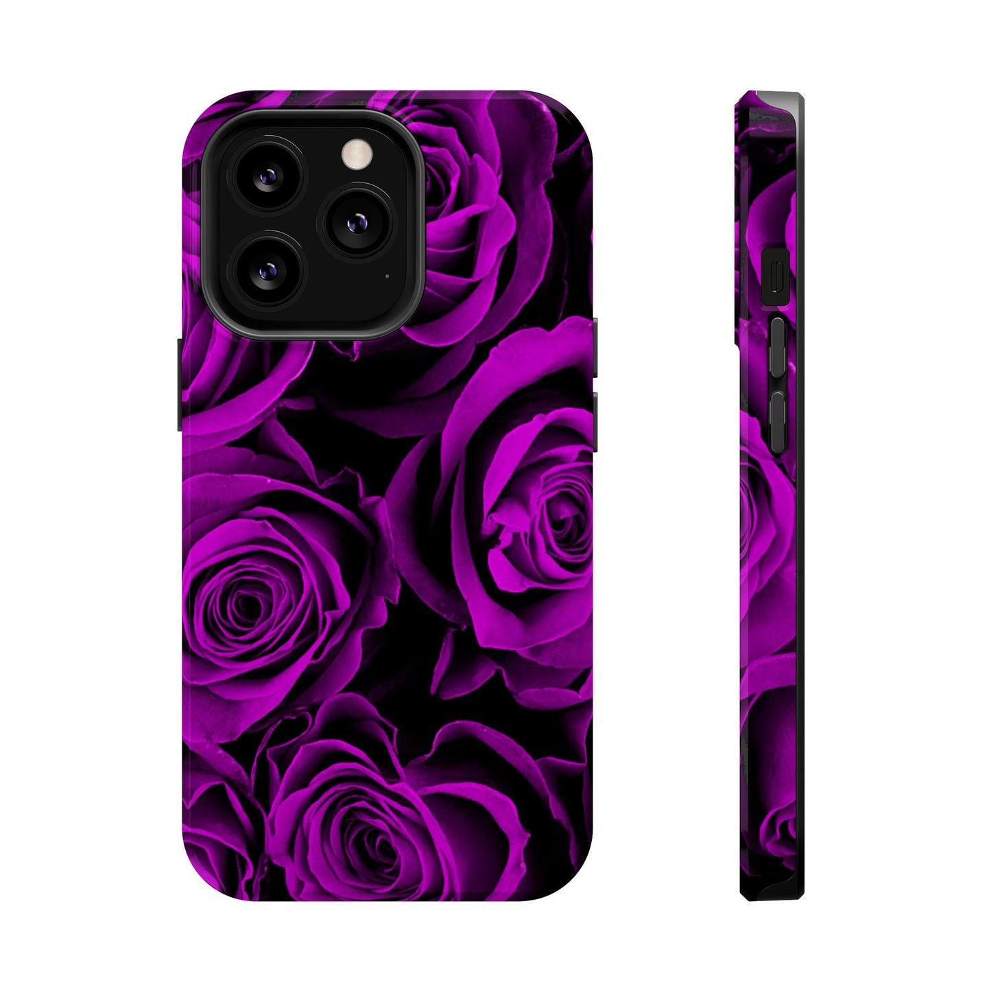 Wireless-Charging Compatible Case – Amethyst Roses