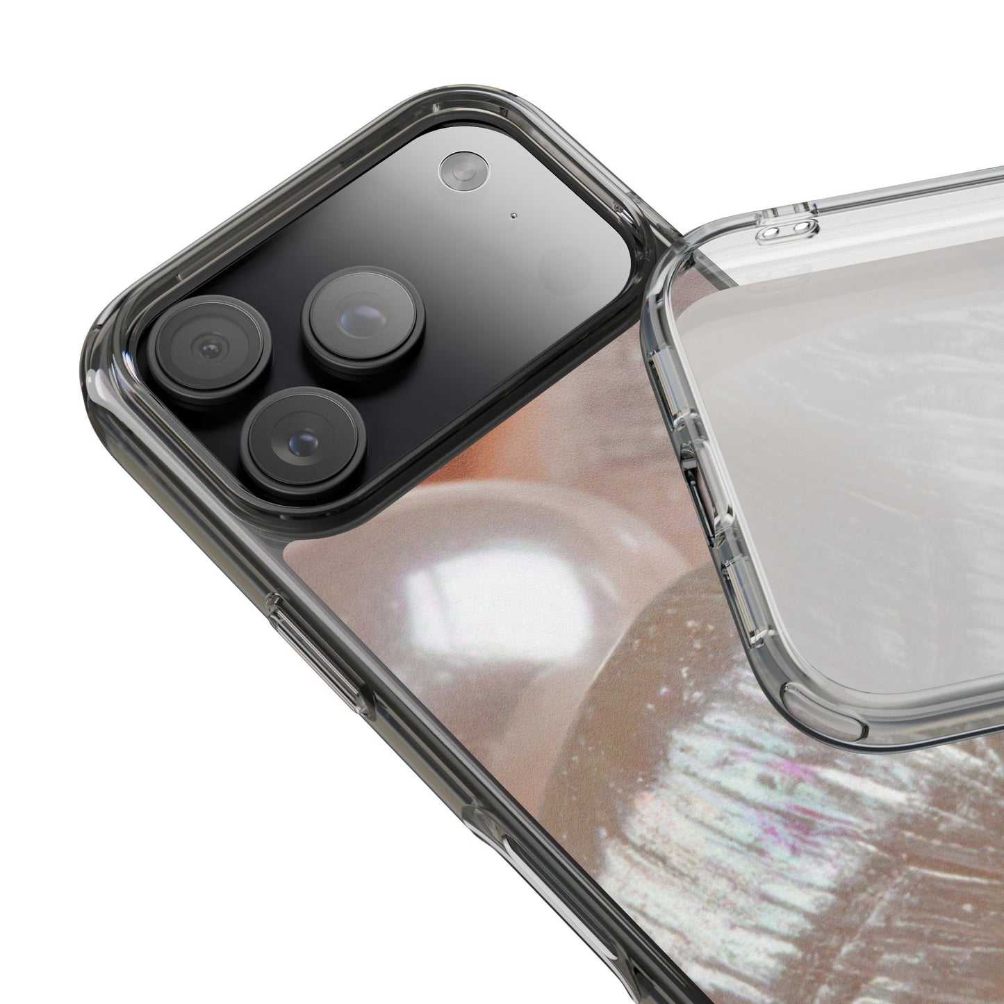 Clear Phone Case – Blush Pearl