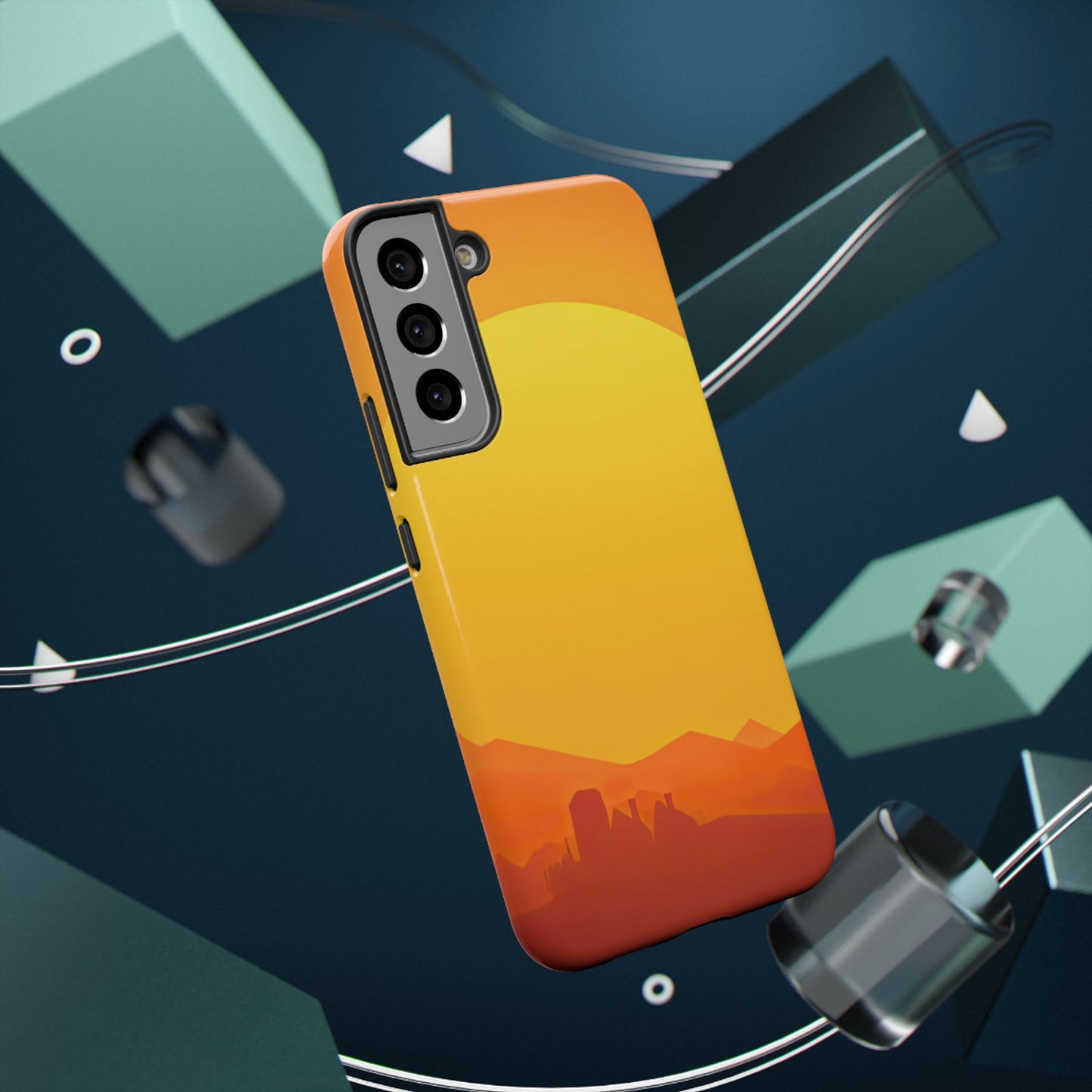 Impact-Resistant Phone Case – Desert Sunrise