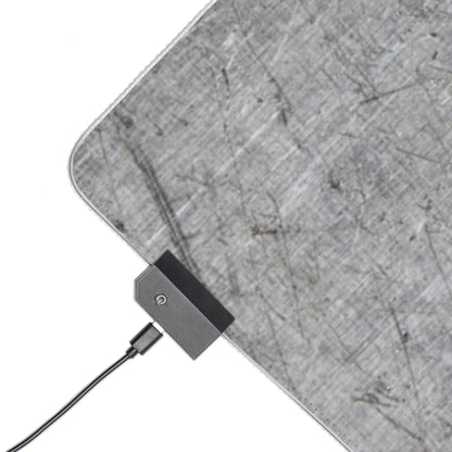 Gaming LED Desk Mat – Forged Steel