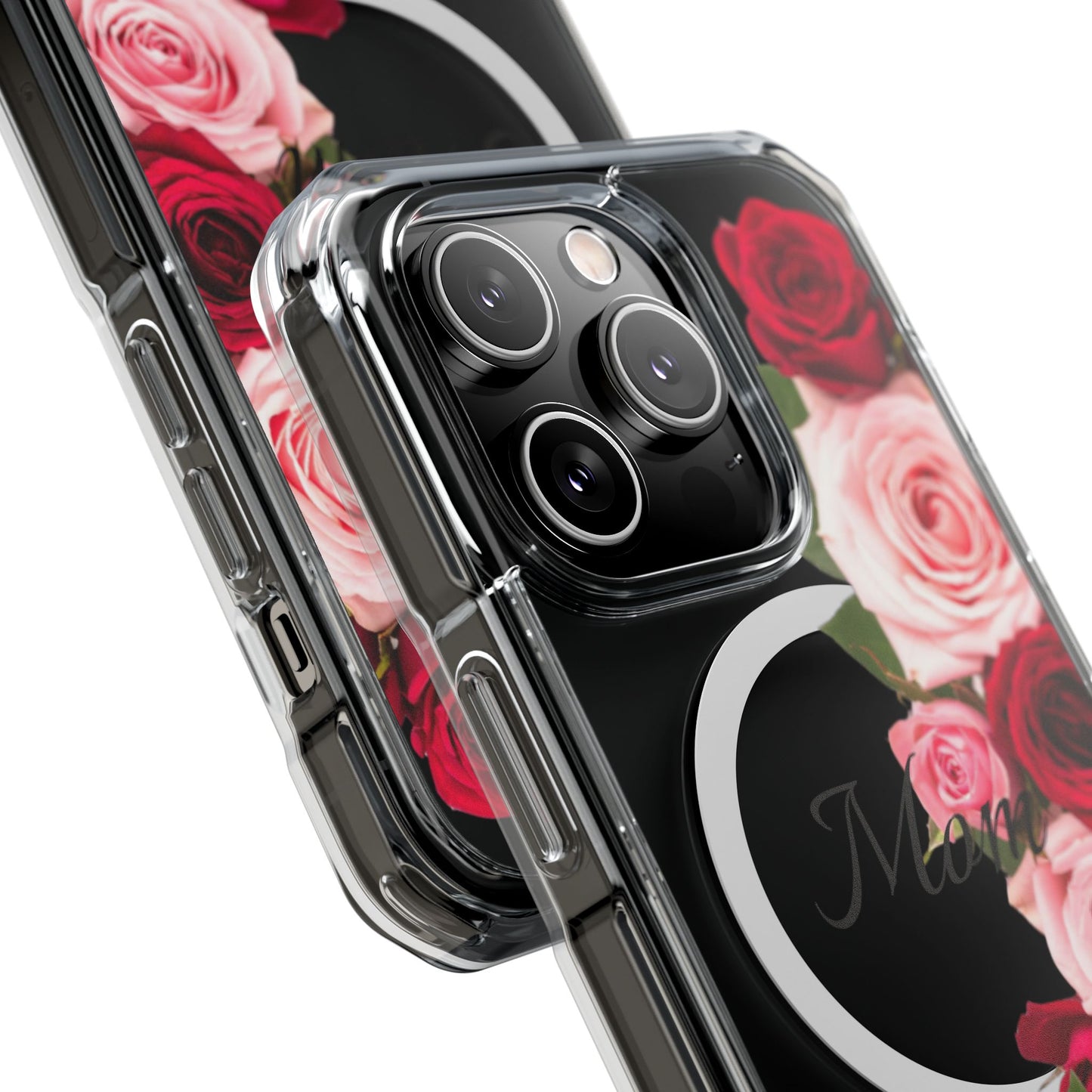 Clear Magnetic Phone Case – Mom’s Rose Bouquet