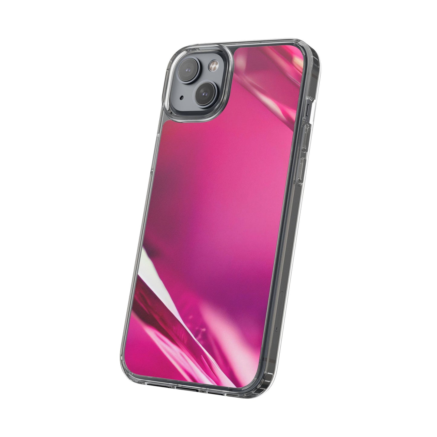 Clear Phone Case – Magenta Motion