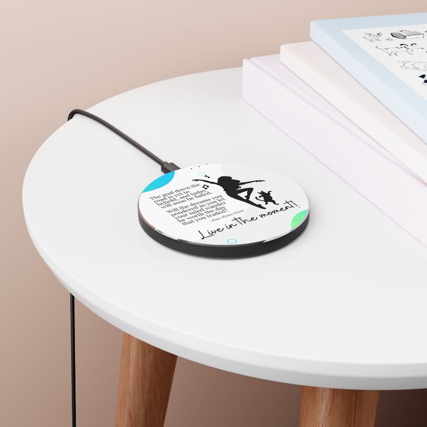 Wireless Charger - Live in the Moment Fast Charging Power Pad