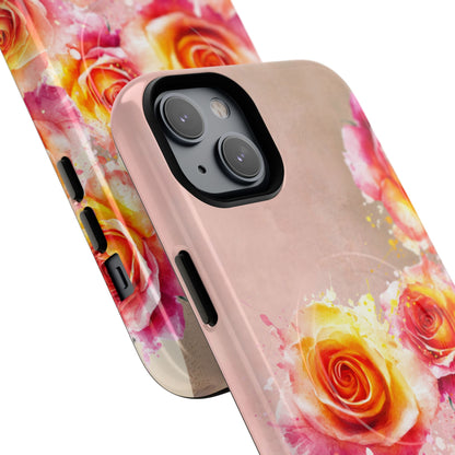 Protective Magnetic Phone Case – Sunset Roses