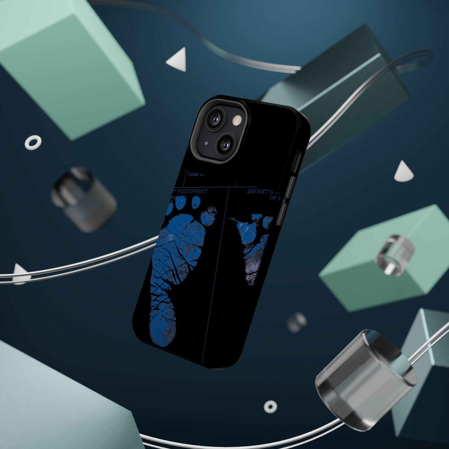 Wireless-Charging Compatible Case – Mom’s Little Blue Footprints