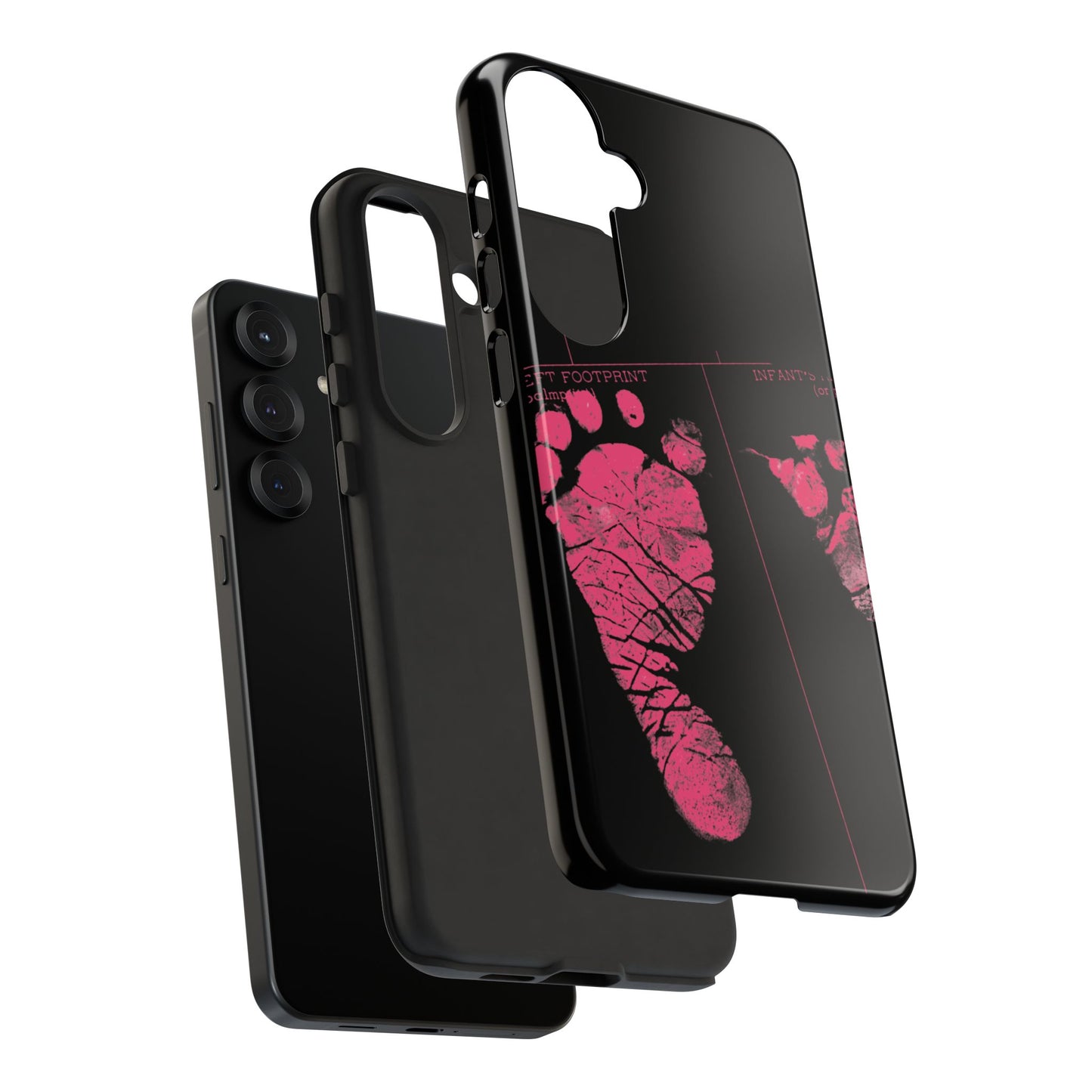 Protective Phone Case – Mom’s Little Pink Footprints