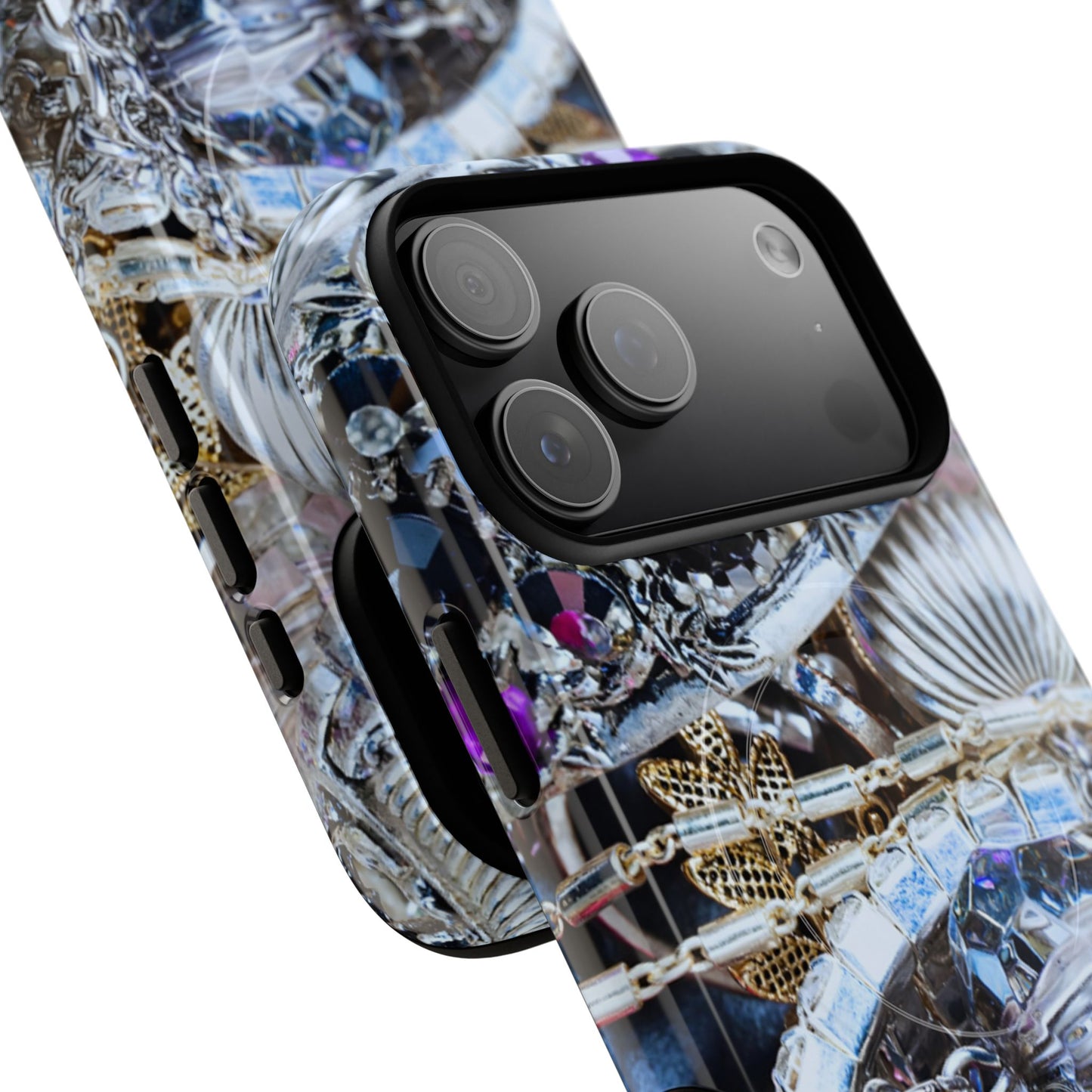 Protective Magnetic Phone Case – Chrome Jewel