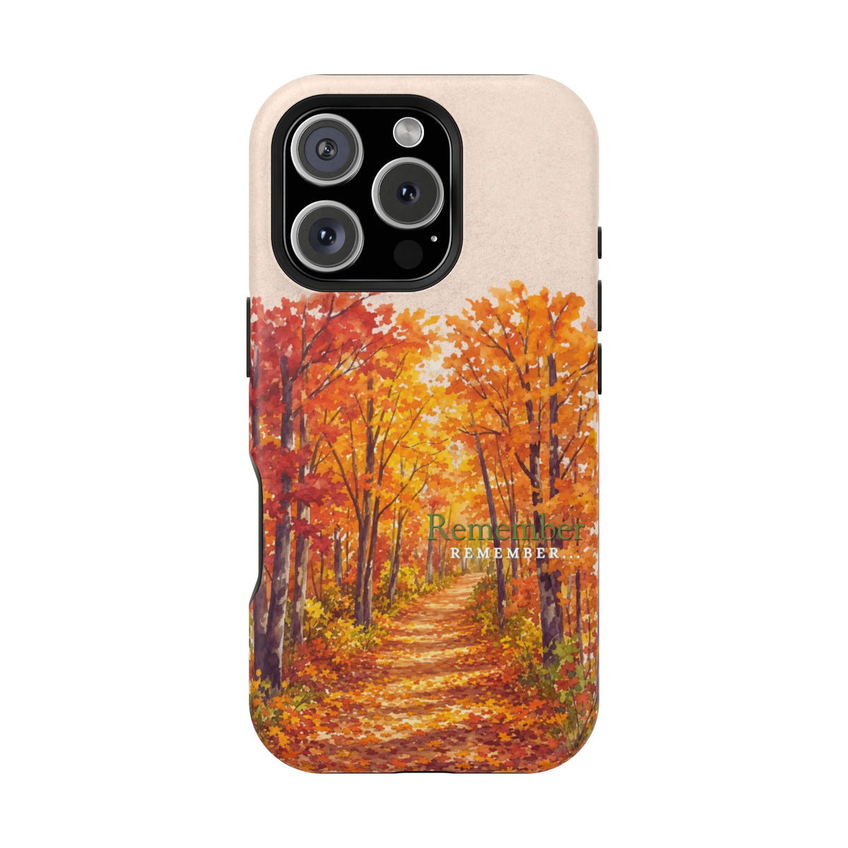 Wireless-Charging Compatible Case – Autumn Remembered – Compatible with iPhone 13–17 & Samsung Galaxy S25–S26 Series