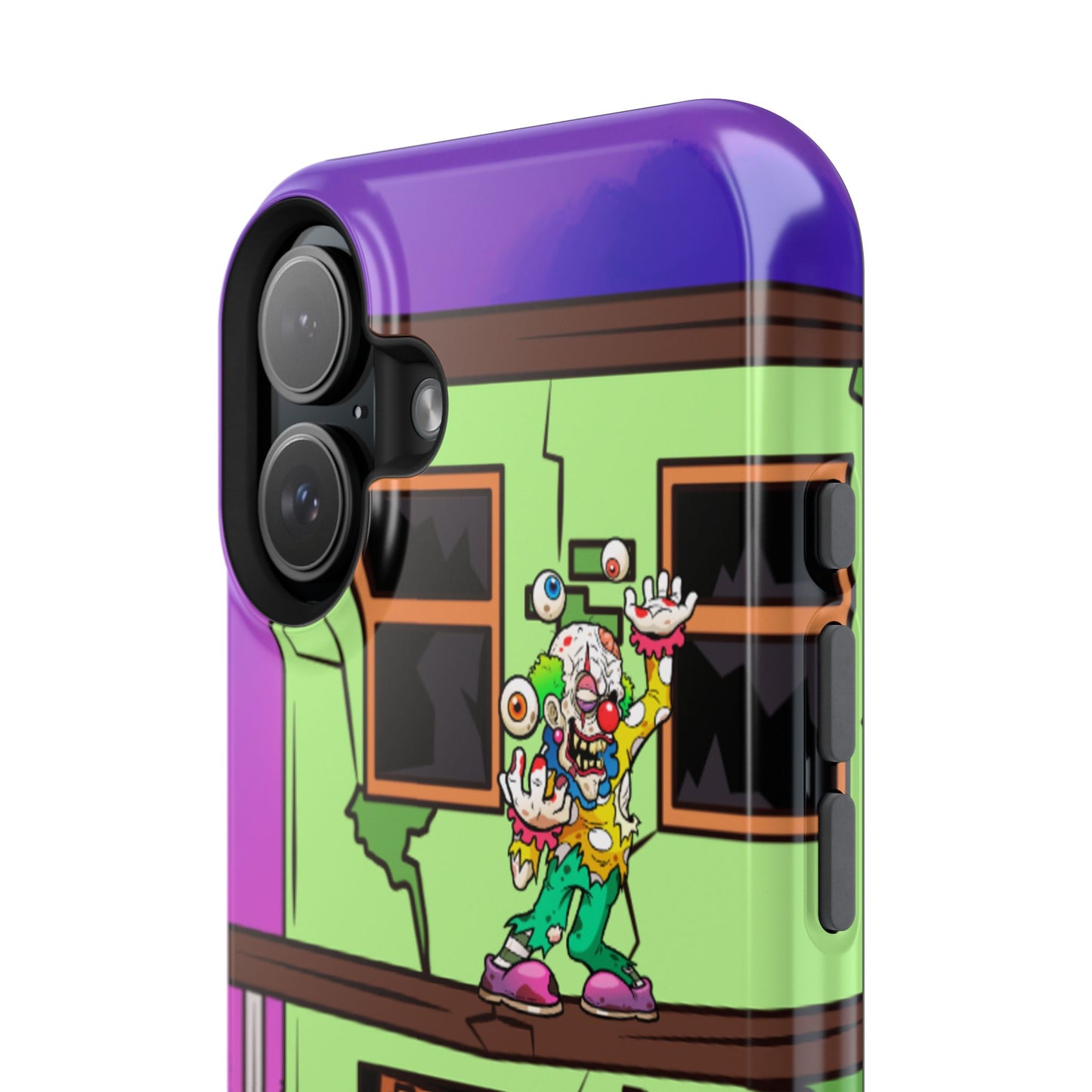 Zombie Arcade Phone Case — Colorful Cartoon Horror Impact-Resistant iPhone Cover