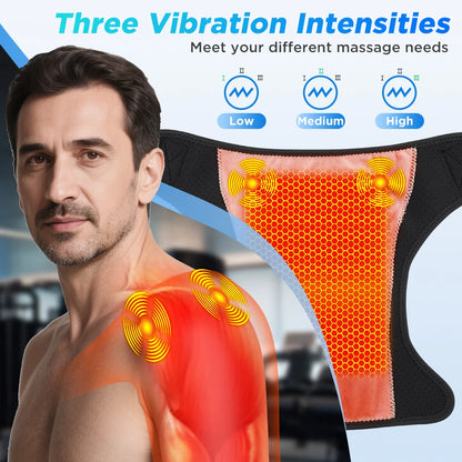 Detachable Wireless APP Control Shoulder Pad Electric Heating Vibration Shoulder Massager Knee Brace Shoulder Massage Belt