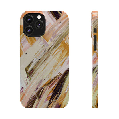 Slim Phone Case – Brush & Bronze