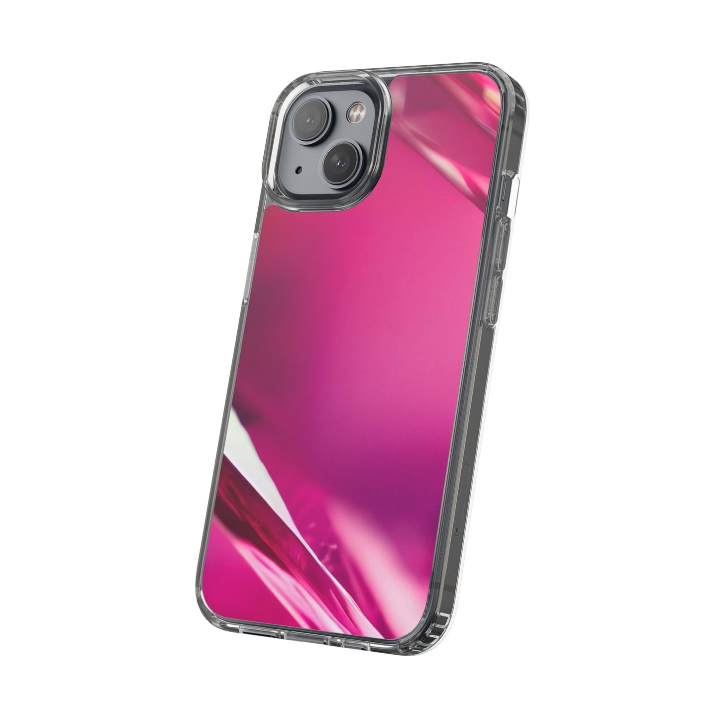 Clear Phone Case – Magenta Motion