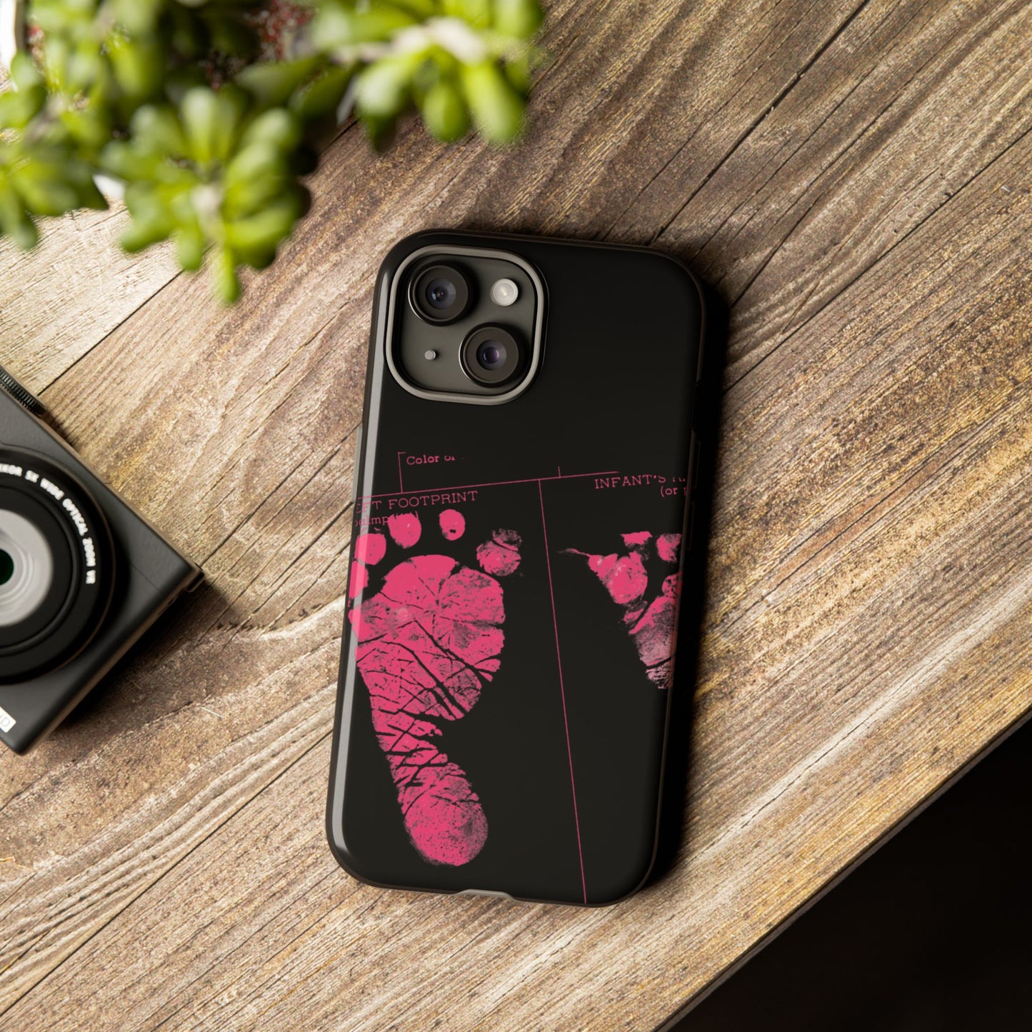 Protective Phone Case – Mom’s Little Pink Footprints