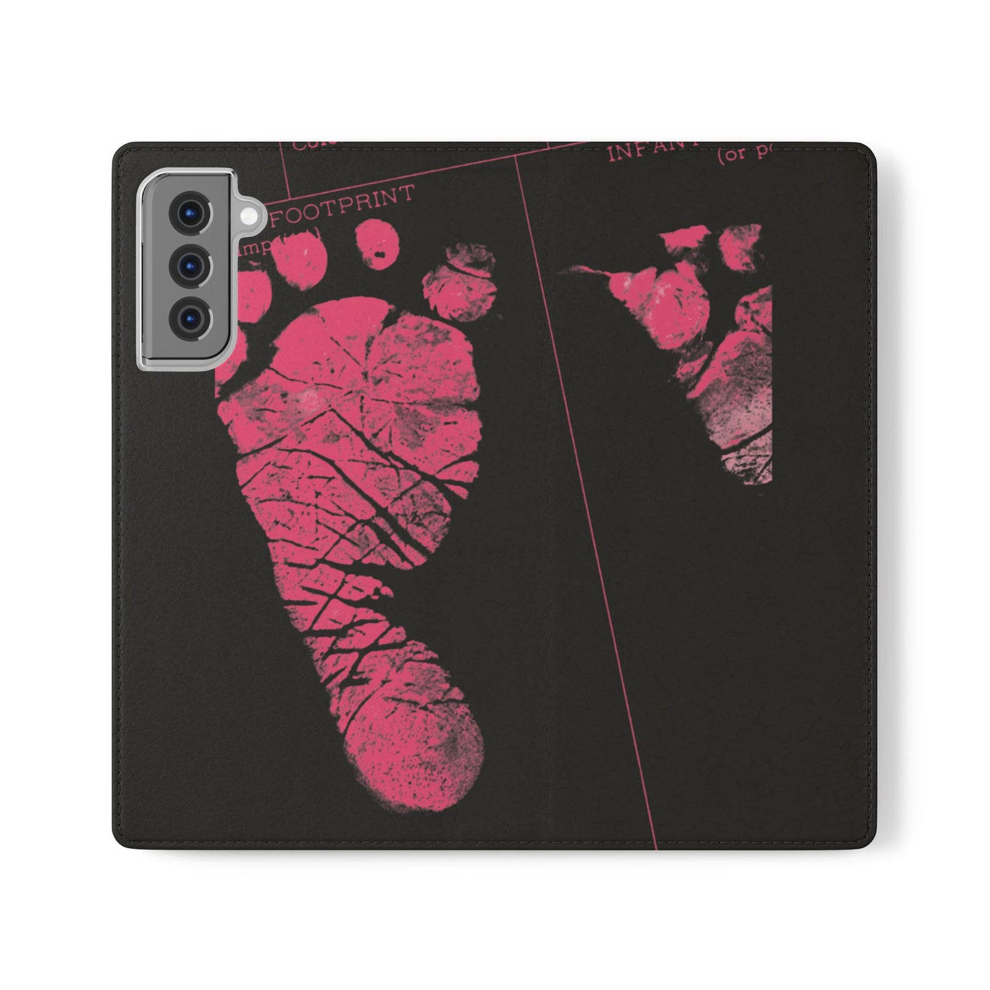 Flip Case – Mom’s Little Pink Footprints