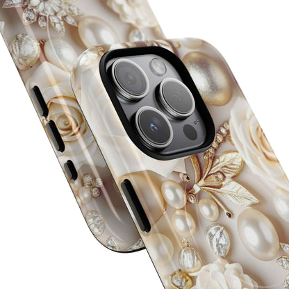Protective Magnetic Phone Case – Ivory Opulence