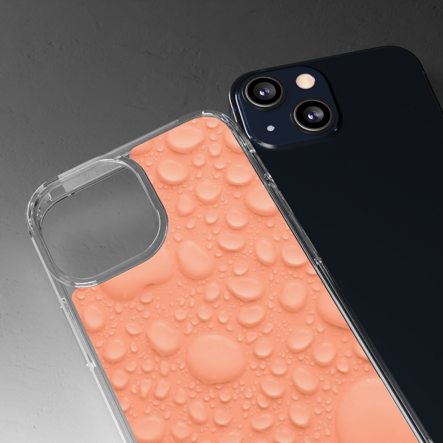 Clear Phone Case – Apricot Rain