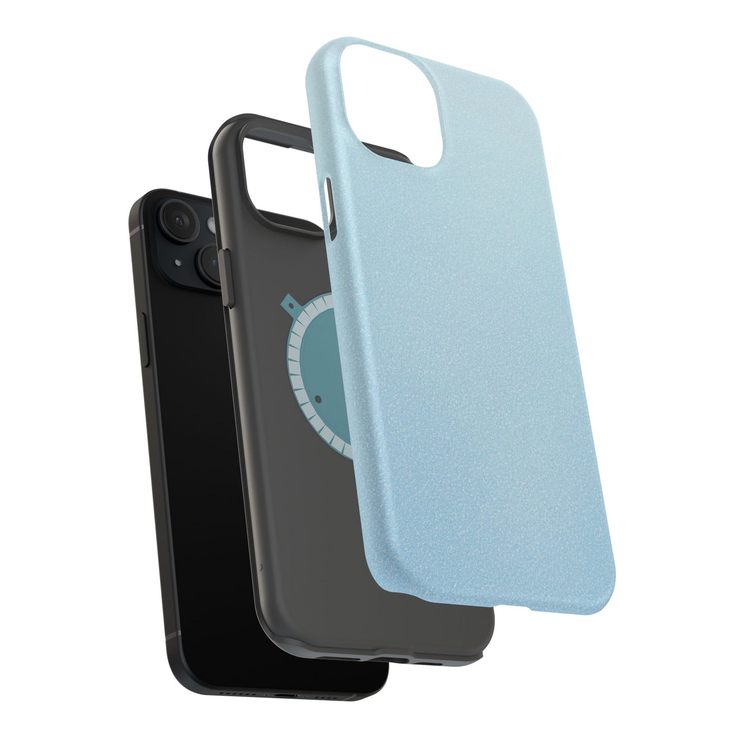 Wireless-Charging Compatible Case – Blue Whisper