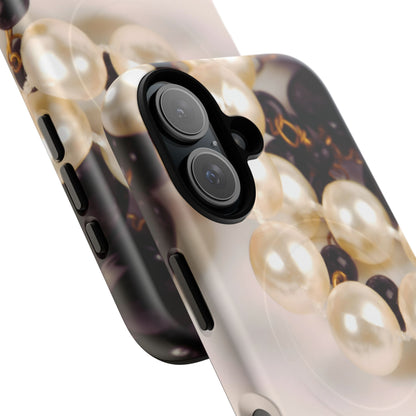Protective Magnetic Phone Case – Noir Pearl