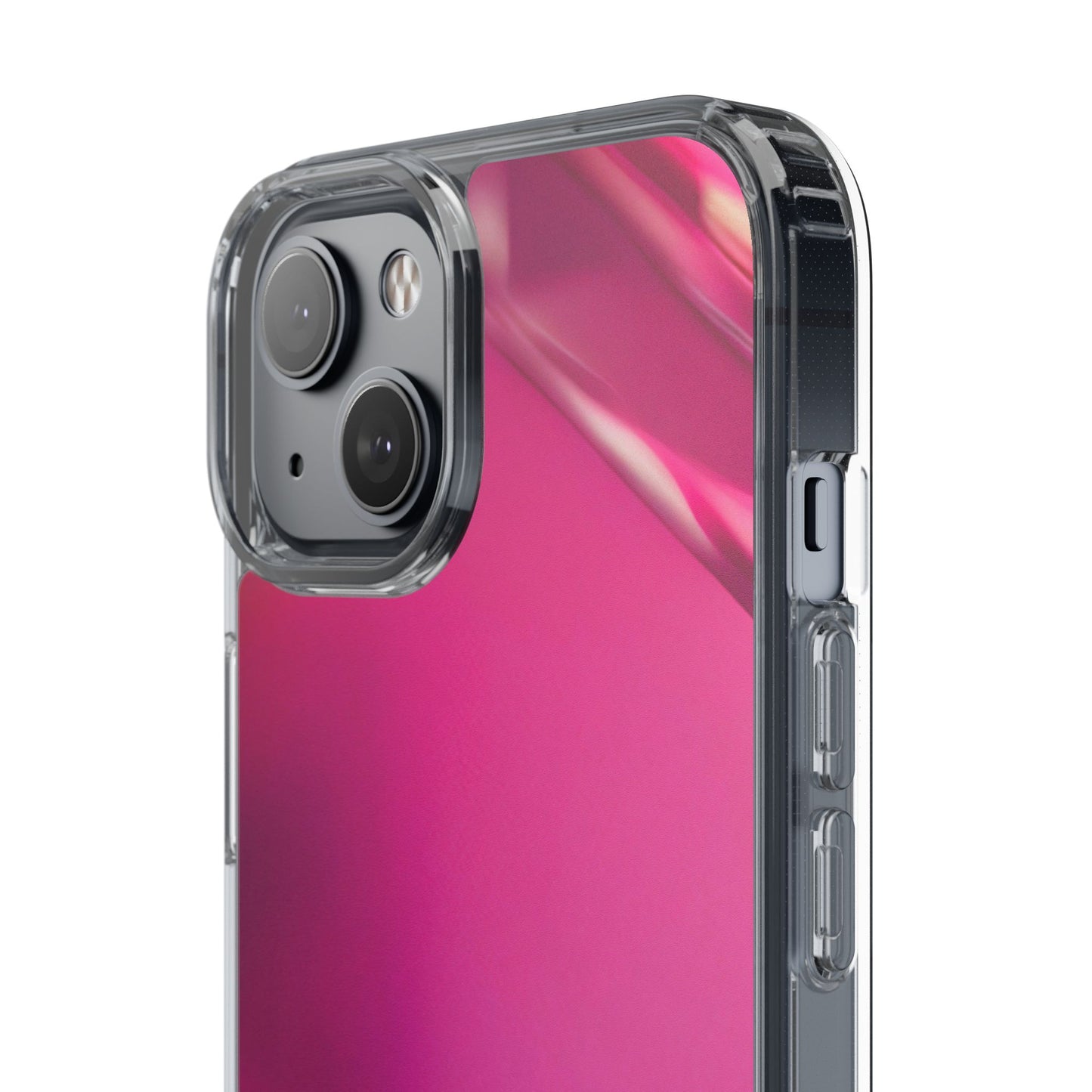 Clear Phone Case – Magenta Motion