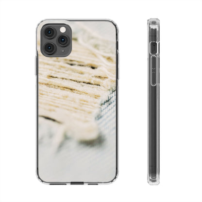 Clear Phone Case – Woven Warmth