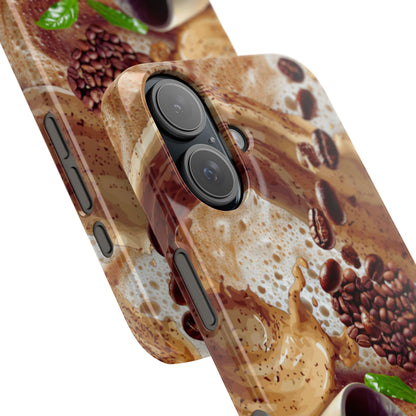 Slim Phone Case – Love at First Sip – Compatible with iPhone 11–17 Series