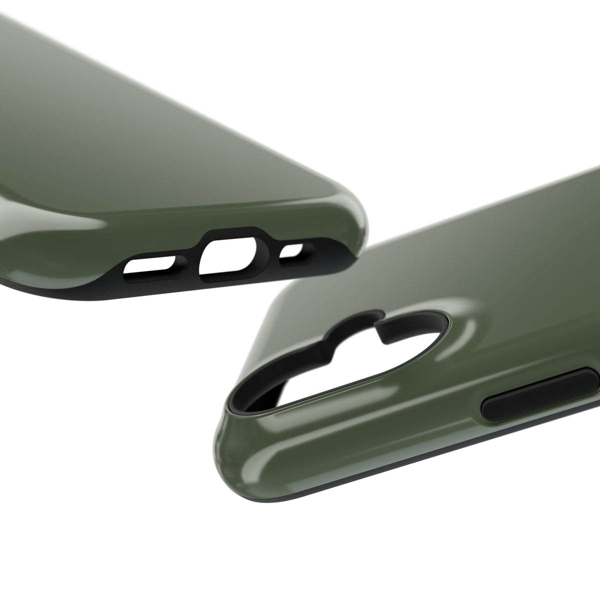 Impact-Resistant Phone Case — Military Green Protective Shockproof Cover