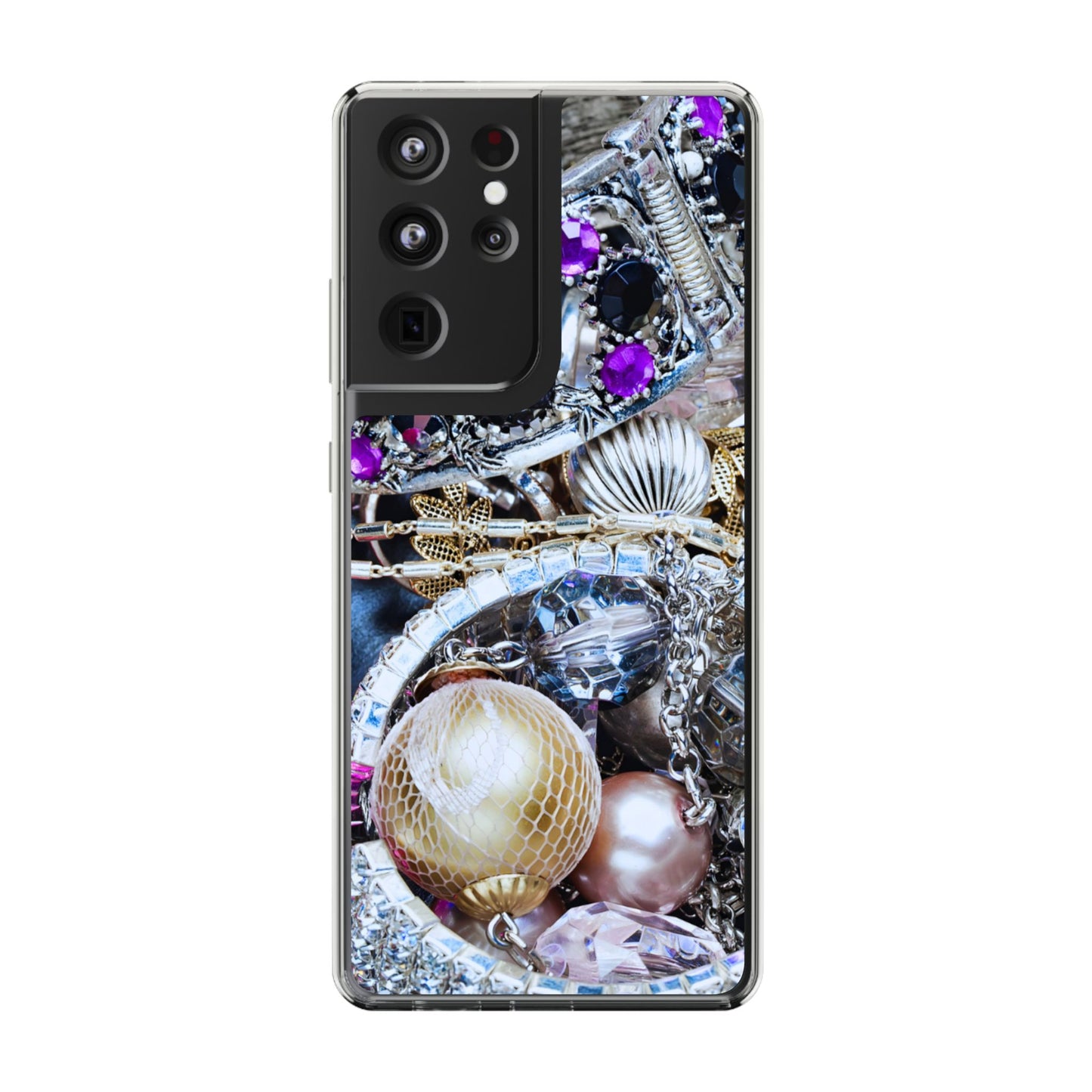Clear Phone Case – Chrome Jewel