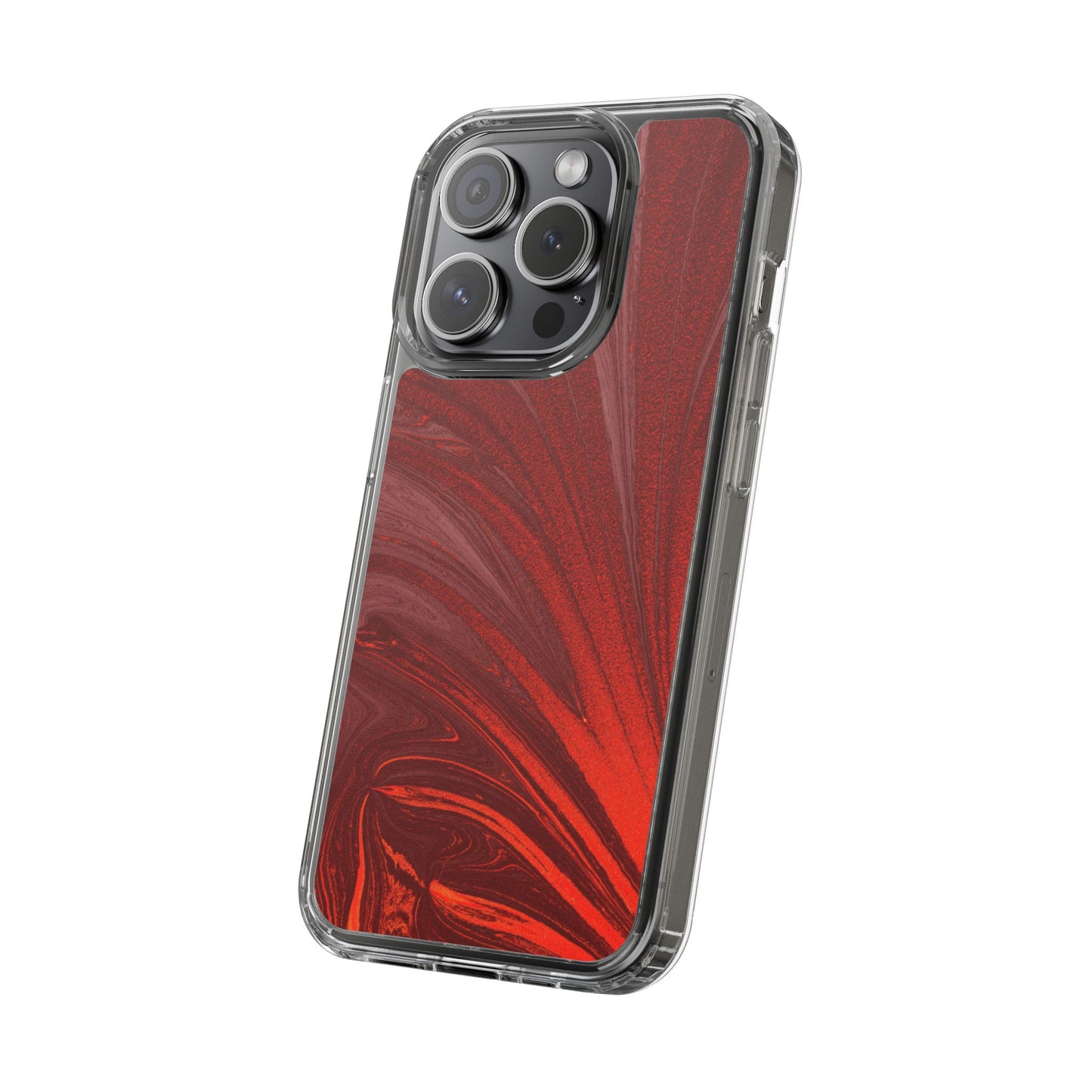 Clear Phone Case – Crimson Current