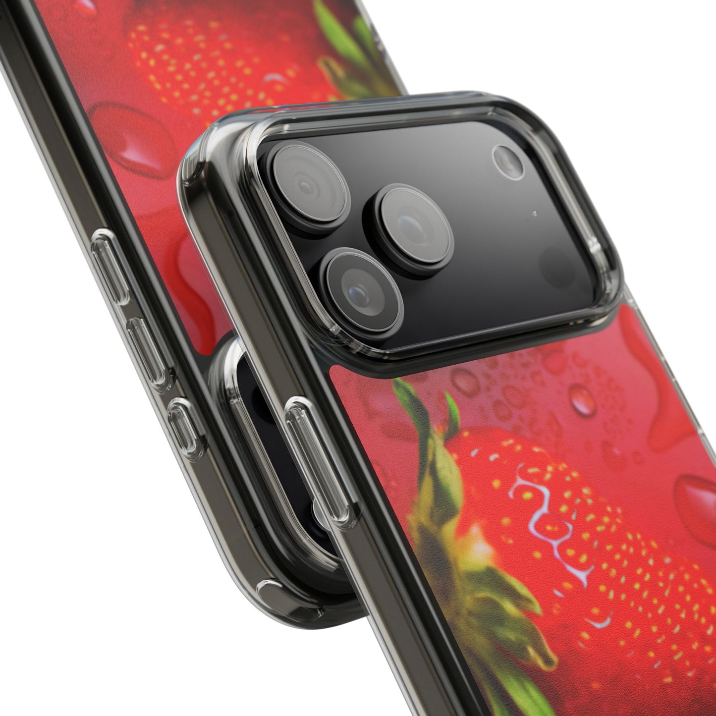 Clear Phone Case – Strawberry Drip