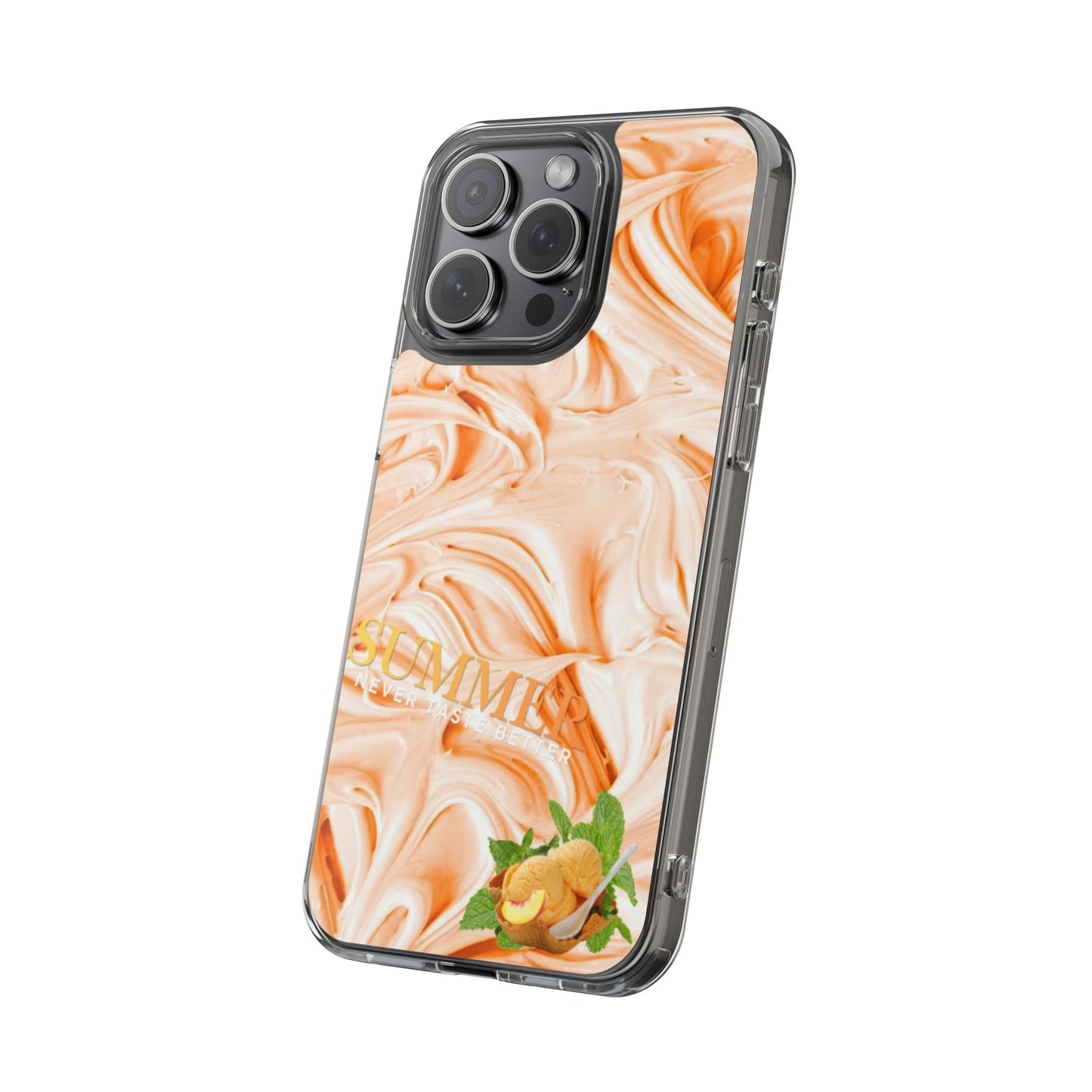 Clear Phone Case – Peach Sorbet