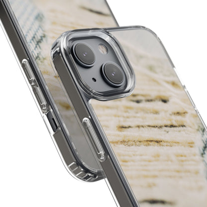 Clear Phone Case – Woven Warmth