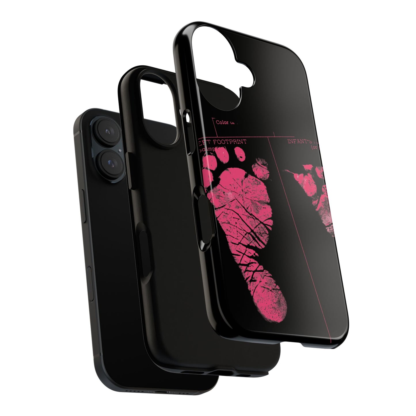 Protective Phone Case – Mom’s Little Pink Footprints